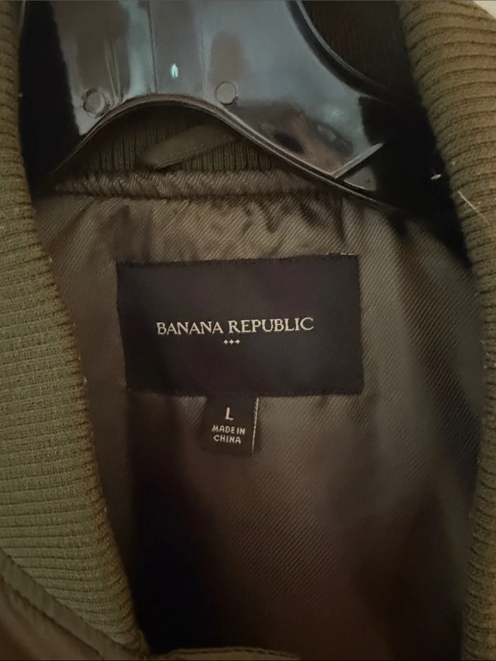 Banana Republic Olive Green Casual Bomber Jacket Men's Large